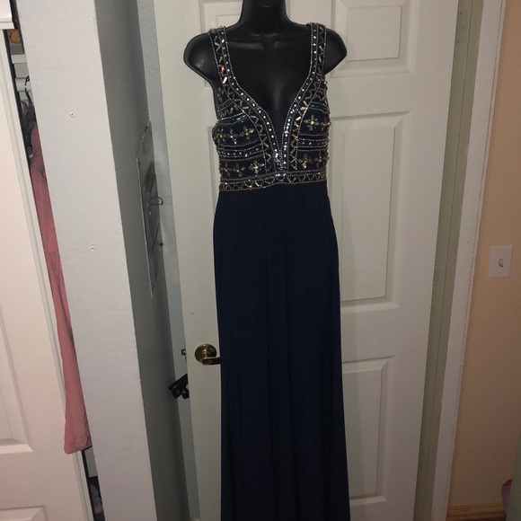 Aspeed Dresses & Skirts - Long blue dress with back opening